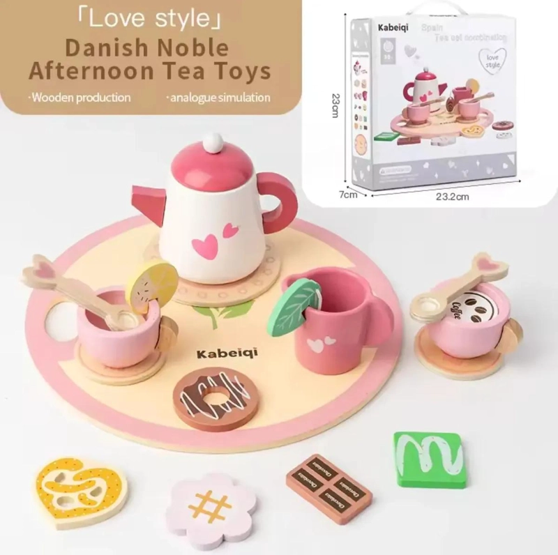 JUEGO DE TE  DE MADERA PARA NIÑOS - 3
