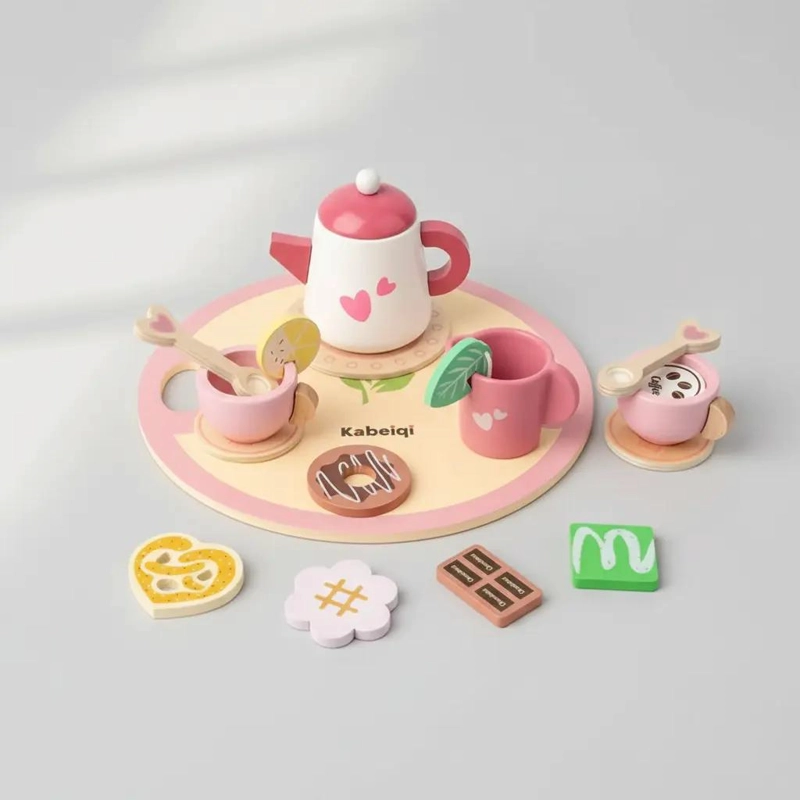 JUEGO DE TE  DE MADERA PARA NIÑOS - 5