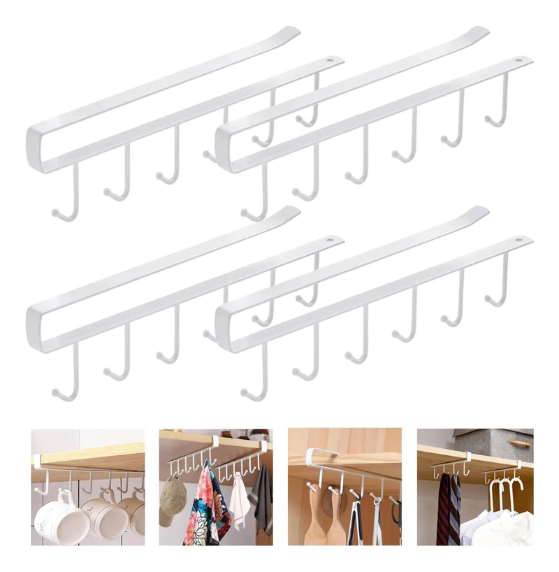 SET 4 GANCHOS COLGANTES PARA COCINA Y BAÑO - 1