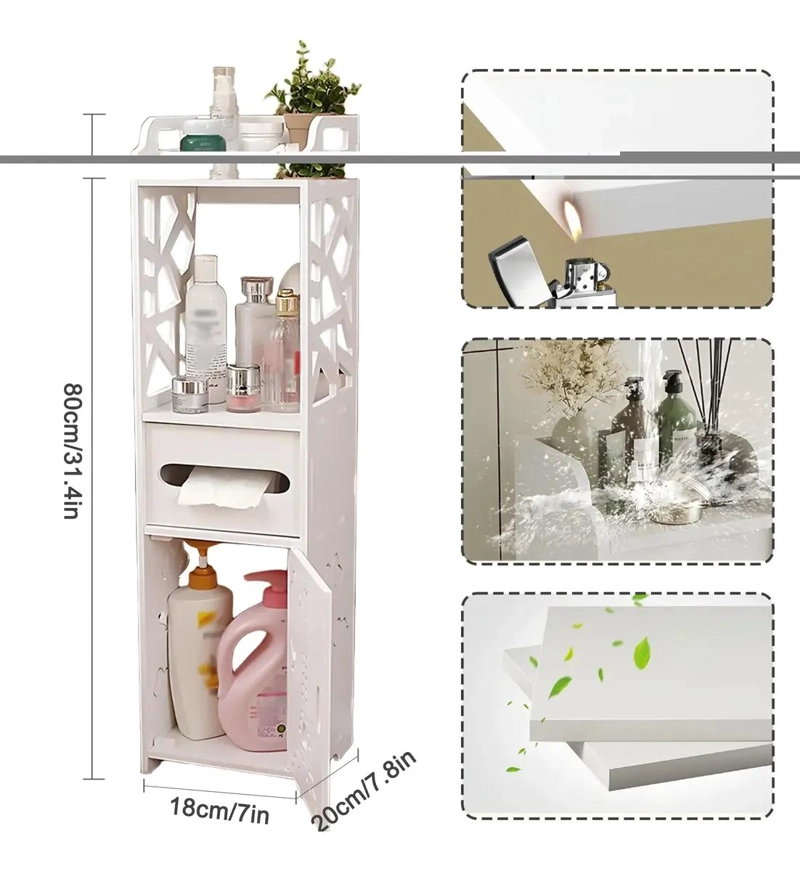 GABINETE ORGANIZADOR PARA BAÑO CON MULTIPLES COMPARTIDOS - 3