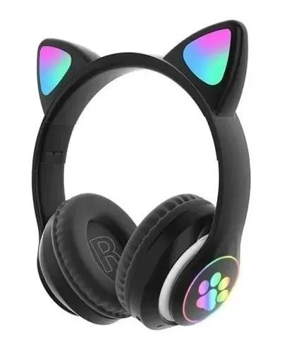 AUDIFONOS INALAMBRICOS BLUETOOTH CON LUCES DE COLORES - 1