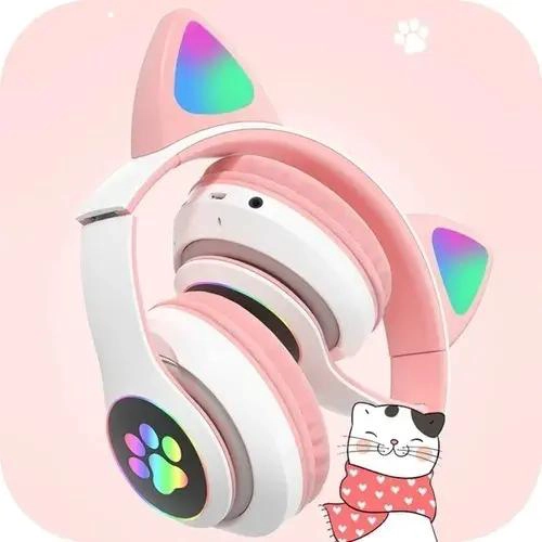 AUDIFONOS INALAMBRICOS BLUETOOTH CON LUCES DE COLORES - 3