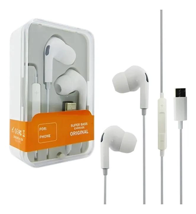 AUDIFONOS CON MICROFONO TYPE-C SUPER BASS PARA ANDROID - 1