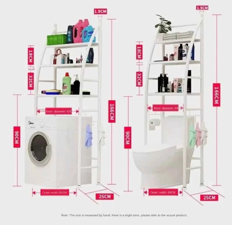 ORGANIZADOR ESTANTE 3 PUESTOS PARA BAÑO Y LAVANDERIA - 5