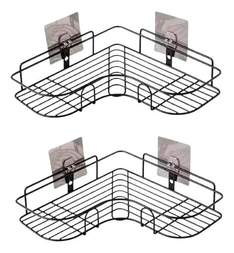 PACK 2 ORGANIZADORES ESQUINERO PARA DUCHA ACERO INOX - 1