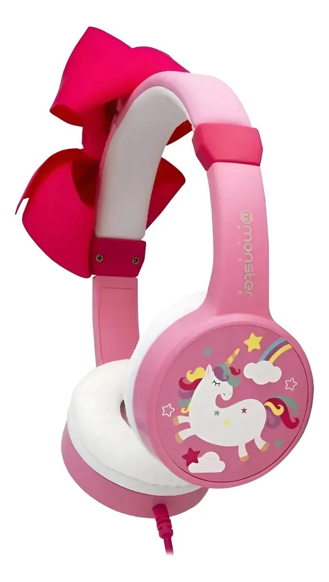 AUDIFONO INFANTIL CON DISEÑO DE UNICORNIO Y LAZO - 1