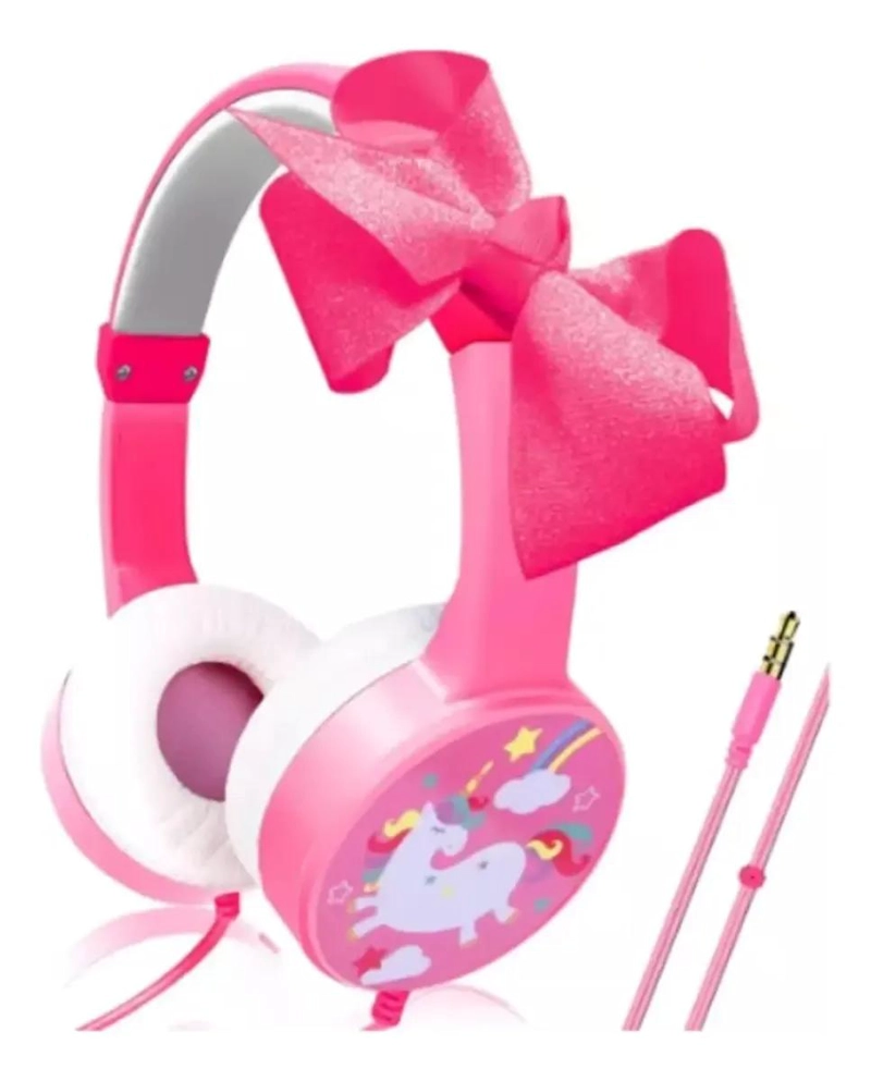 AUDIFONO INFANTIL CON DISEÑO DE UNICORNIO Y LAZO - 3