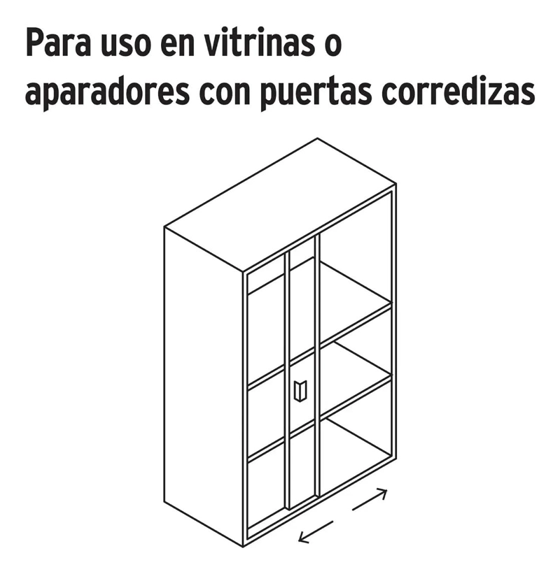 CERRADURA PARA VITRINA CON 2 LLAVES - 3