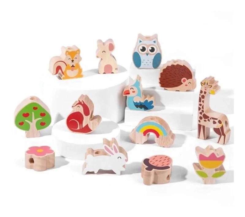 BLOQUES DE MADERA DIDACTICOS CON ANIMALES PARA EQUILIBRIO - 5