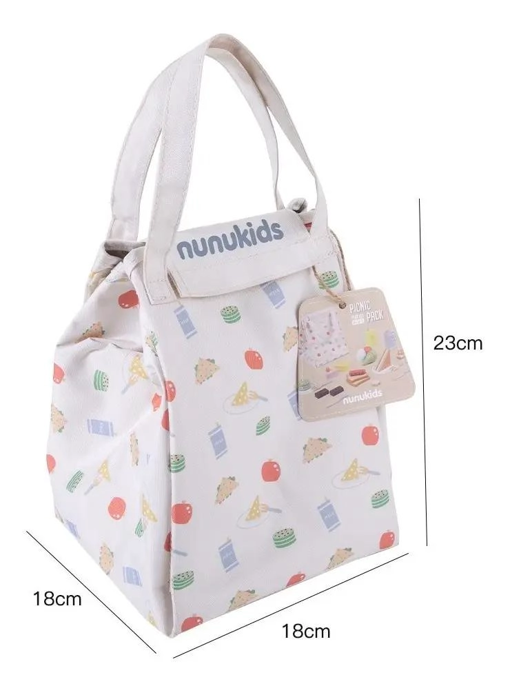 SET DE JUGUETE PARA PICNIC CON FRUTAS Y PASTELES DE MADER - 4
