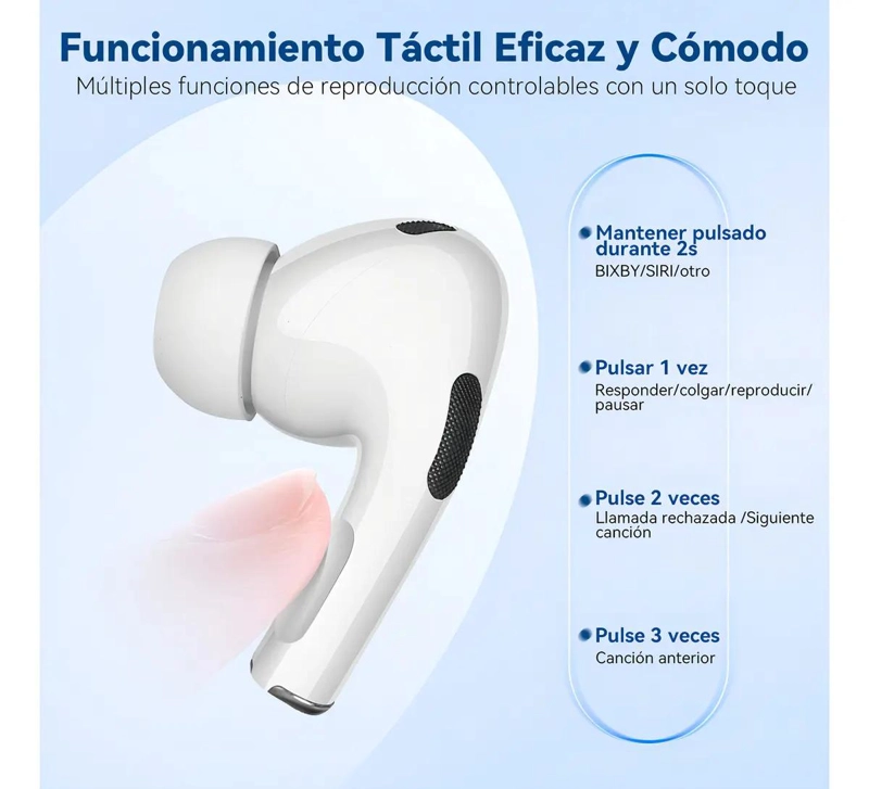 AUDIFONOS IN-EAR BLUETOOTH 5.4 CON CANCELACION DE RUIDO - 2