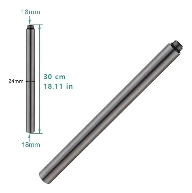 TUBO DE EXTENSION PARA COLUMNA DE DUCHA 30 CM - 2