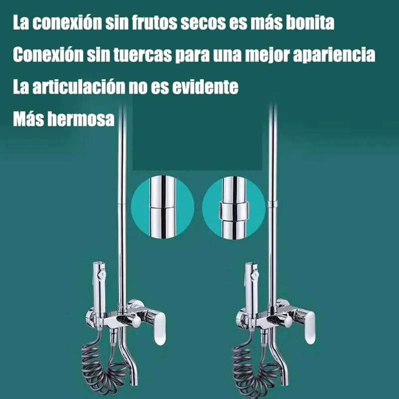 TUBO DE EXTENSION PARA COLUMNA DE DUCHA 30 CM - 5