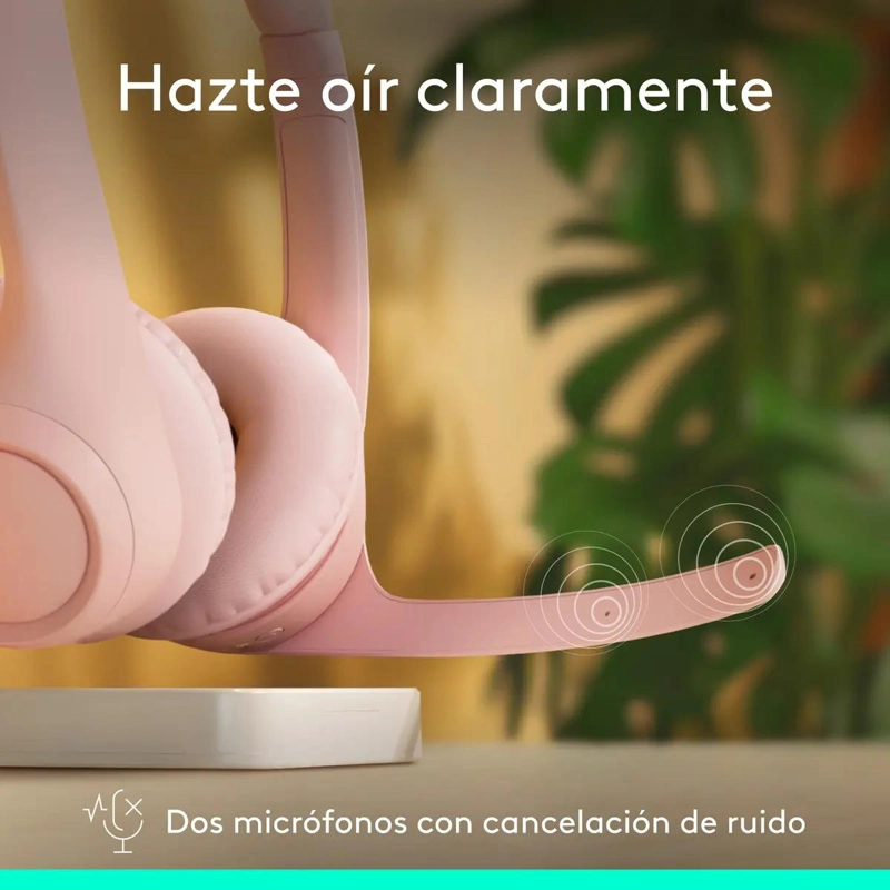 AUDIFONO BLUETOOTH CON MICROFONO ZONA 300 ROSA - 4