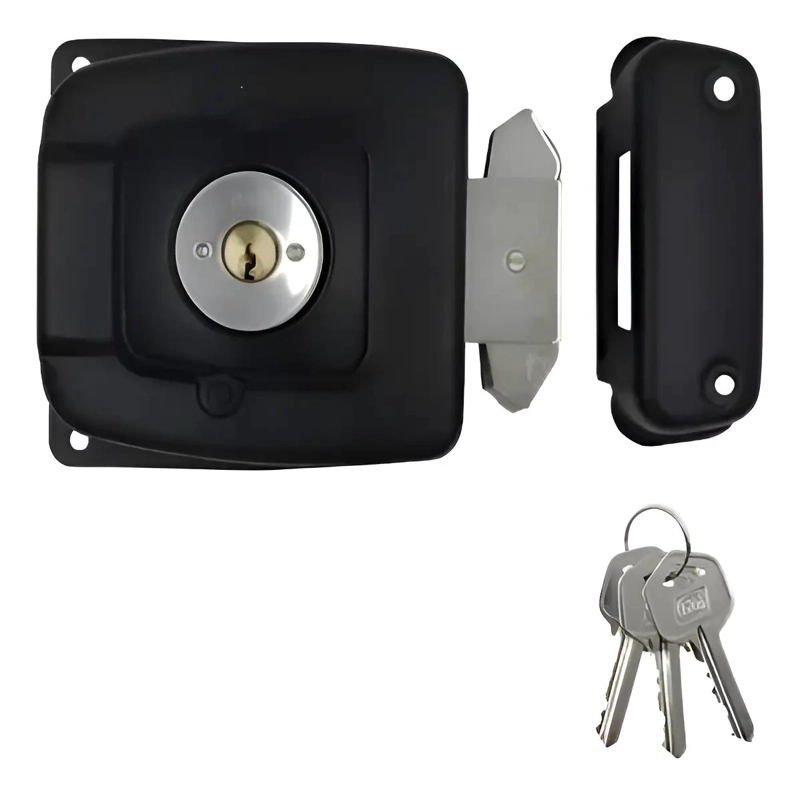 CERRADURA DE SOBREPONER PARA PORTON Y PUERTA CON ANTI PAL - 1