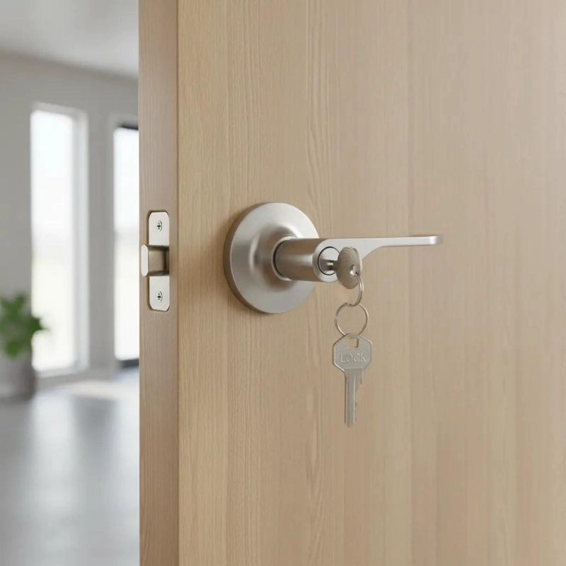 CERRADURA CON MANIJA PARA PUERTA DE RECAMARA O PRINCIPAL - 3