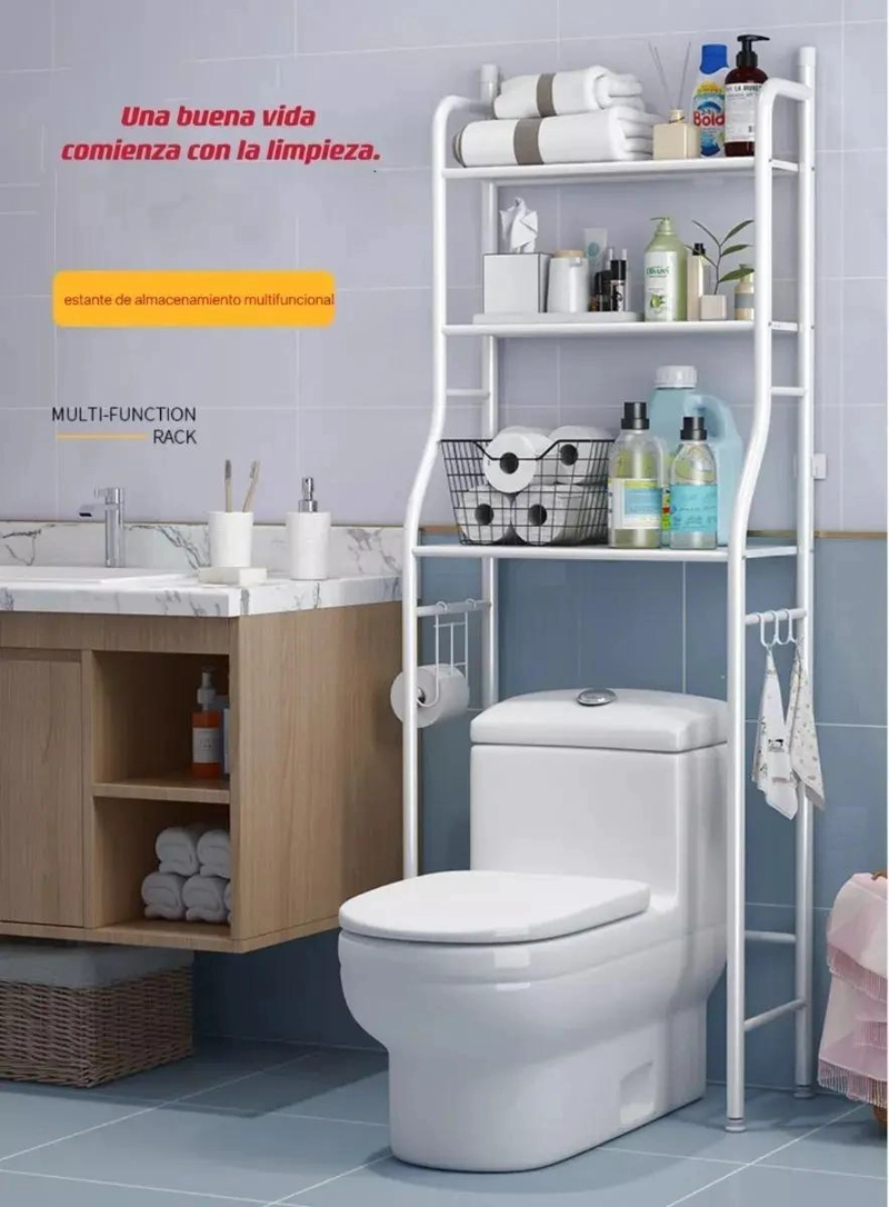 ORGANIZADOR DE 3 NIVELES PARA BAÑO E INODORO - 5