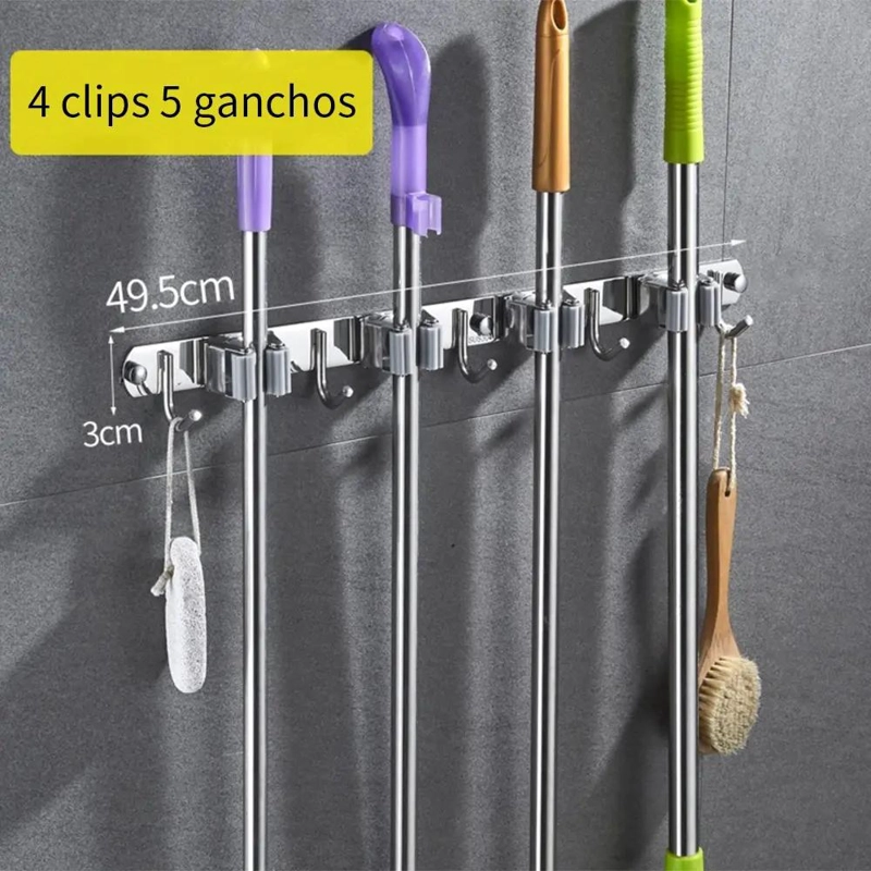 ORGANIZADOR DE BAÑO DE PARED SIN PERFORACION - 3