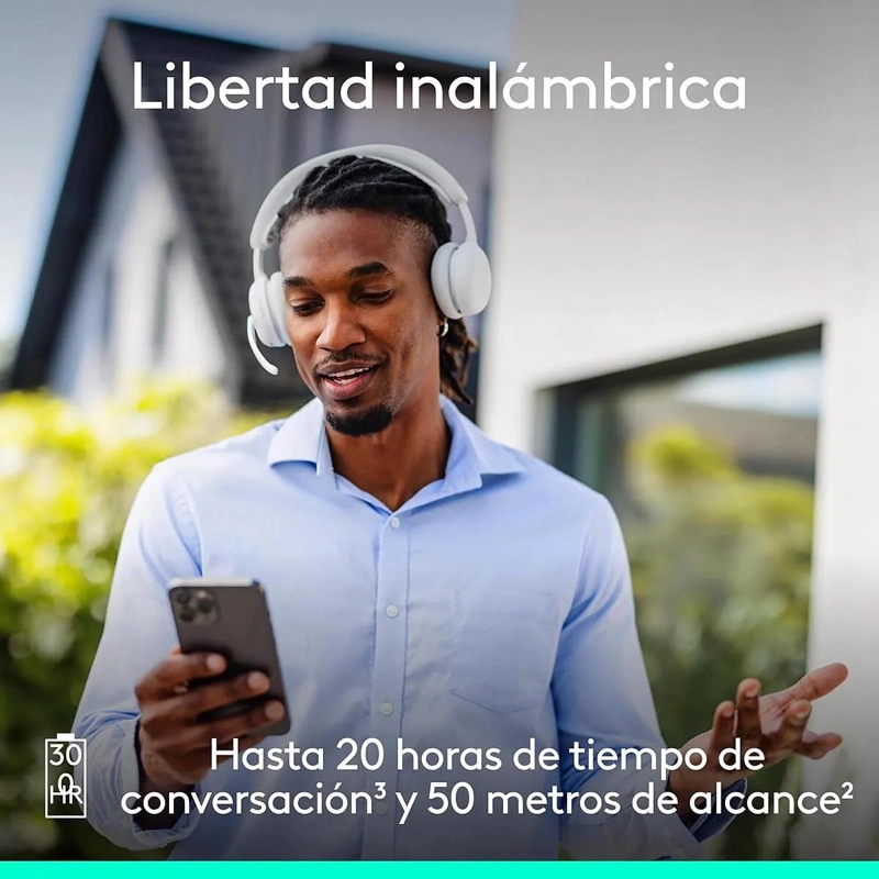 AUDIFONO INALAMBRICO CON MICROFONO LOGITECH ZONE WIRELESS - 5