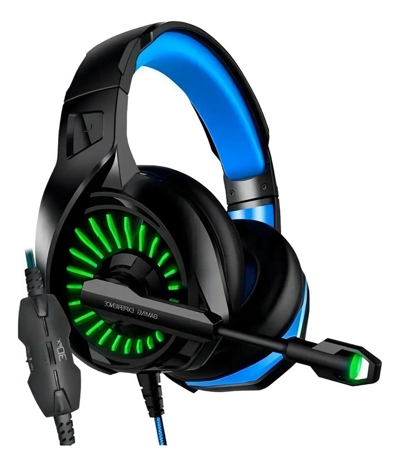AUDIFONOS GAMER OVER-EAR CON MICROFONO Y LUZ LED - 1