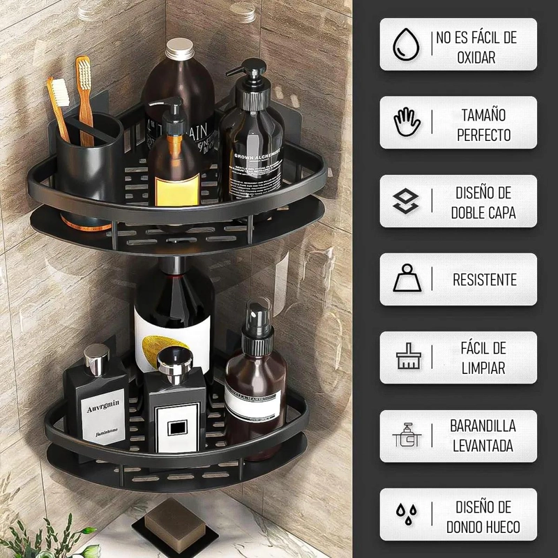 PACK 2 ORGANIZADORES ESQUINEROS PARA DUCHA - 4