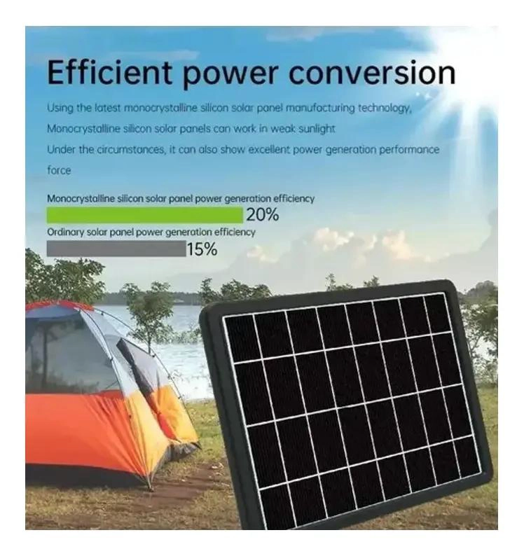 PANEL SOLAR PORTATIL 15W 16V PARA CAMPING Y EMERGENCIAS - 2