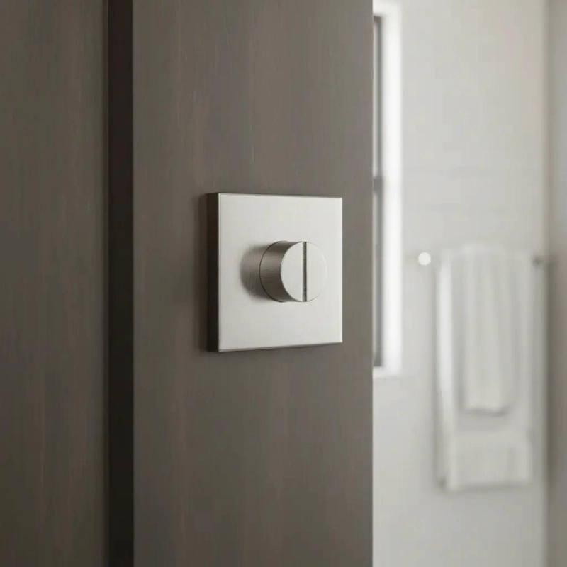 SEGURO INTERIOR CON RANURA DE EMERGENCIA Y ACERO INOX - 2