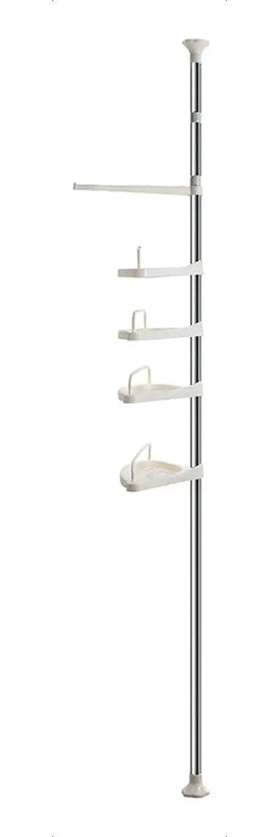 ORGANIZADOR ESQUINERO PARA BAÑO 4 PISOS AJUSTABLE - 4