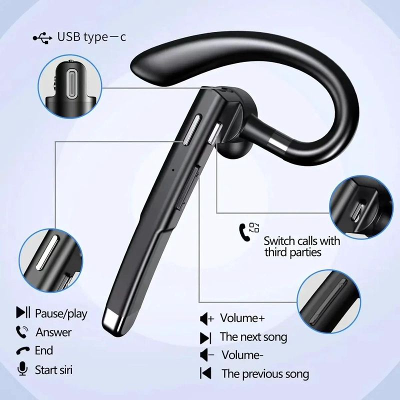 AUDIFONO IN-EAR INALAMBRICO NEGRO YYK-520 - 2