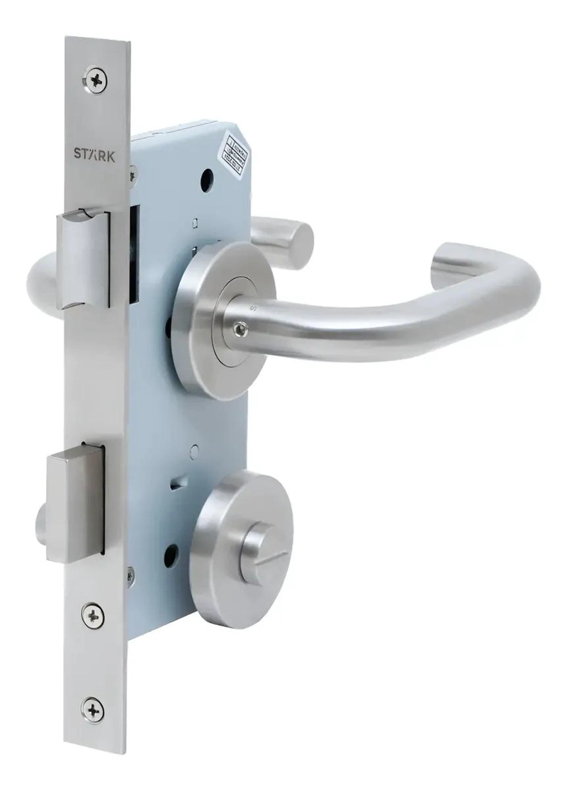 KIT CERRADURA EMBUTIR BAÑO SEGURIDAD RANURA EMERGENCIA - 2