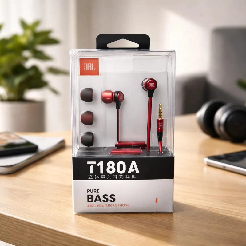 AURICULARES INTRAURALES ESTE REO COLOR ROJO - 1