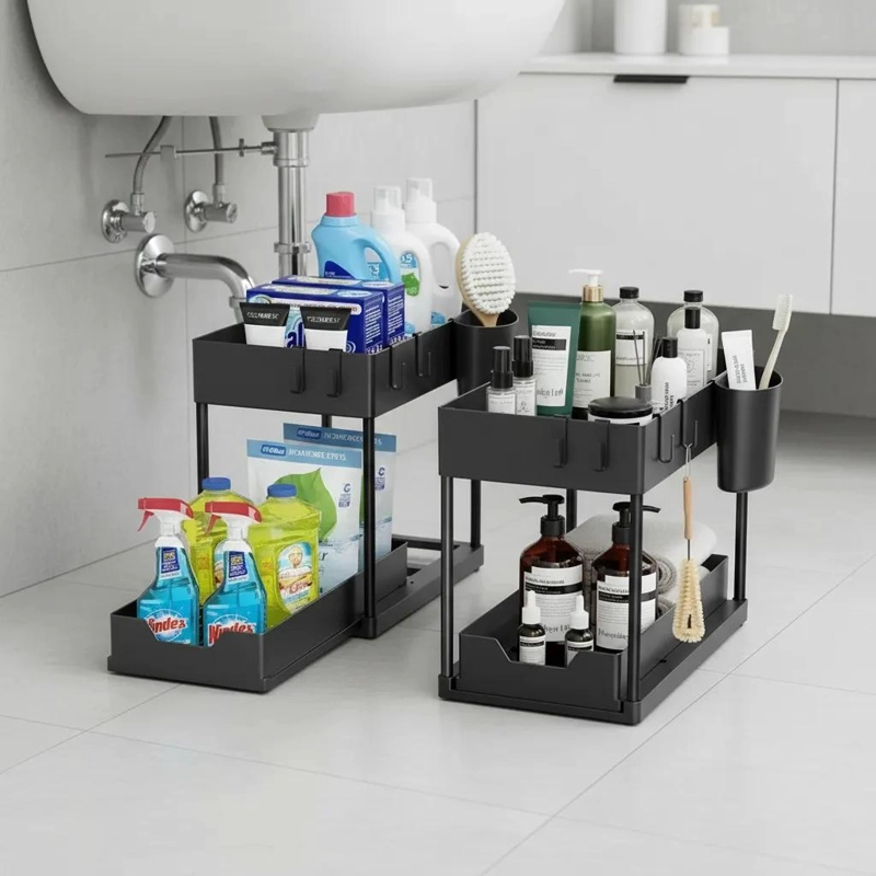 ORGANIZADOR DESLIZABLE MULTIUSO PARA COCINA Y BAÑO - 4