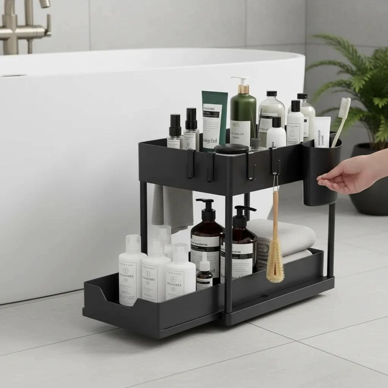 ORGANIZADOR DESLIZABLE MULTIUSO PARA COCINA Y BAÑO - 5