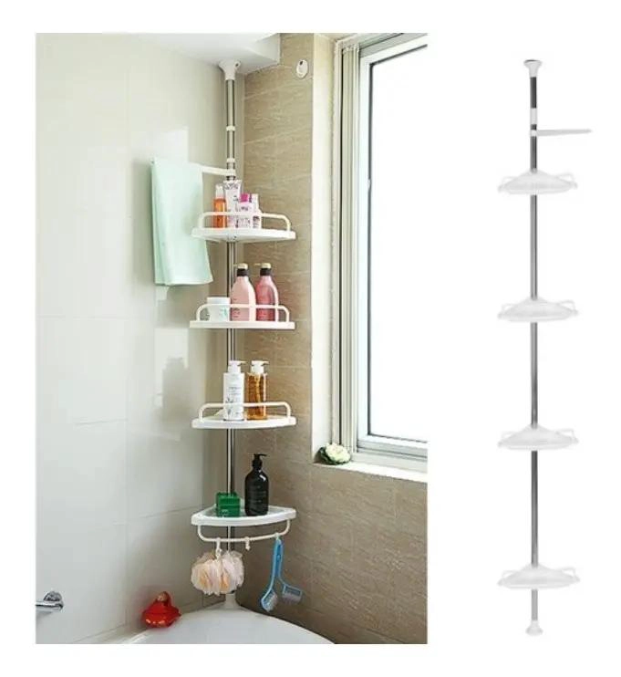 ESQUINERO DE DUCHA AJUSTABLE CON 4 REPISAS MULTIUSO - 2