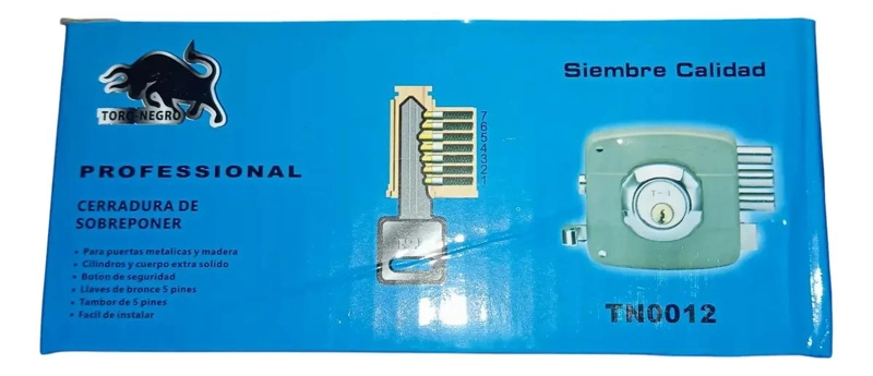CERRADURA TAMBOR 5 PINES GRIS CROMADO - 4