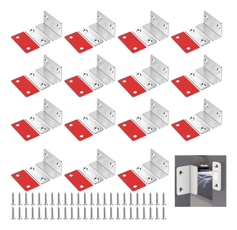 CERRADURA DE IMAN FUERTE PARA MUEBLES Y CAJONES 15 UNID - 1
