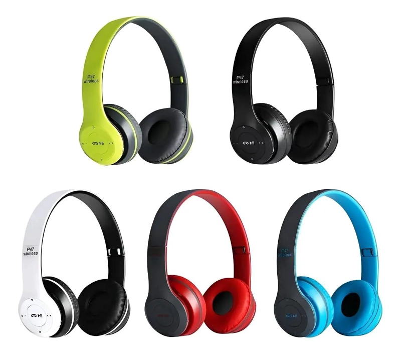 AUDIFONOS BLUETOOTH P47 ESTE REO INALAMBRICOS CON RADIO MP - 1