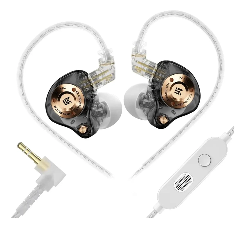 AURICULARES INTRAURALES CON MICROFONO PARA GRAVES POTENCI - 1
