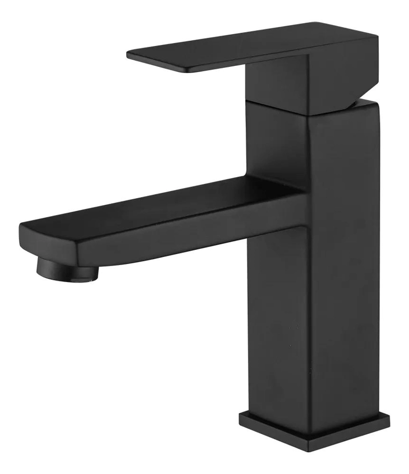GRIFO MONOMANDO PARA LAVAMANOS CUADRADO ACERO INOXIDABLE - 1