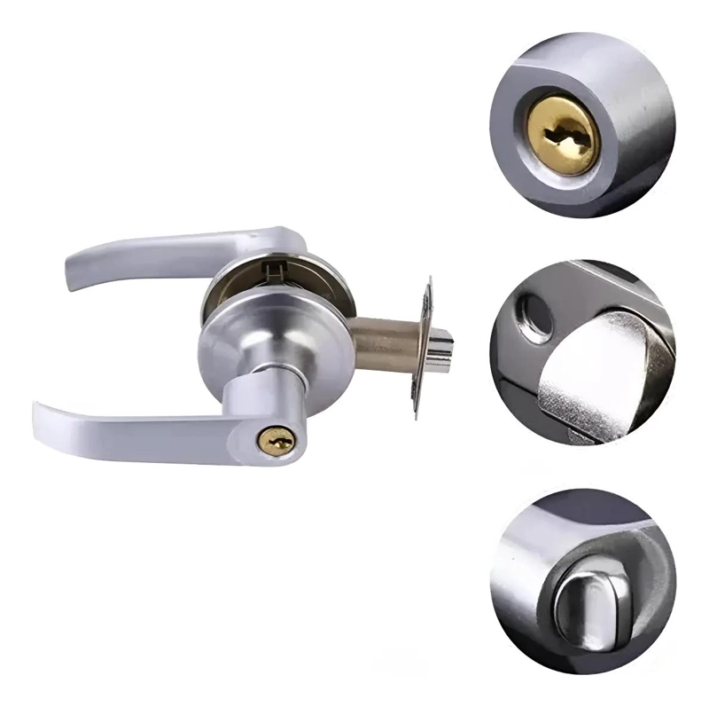 CERRADURA CON MANIJA PARA PUERTA DE RECAMARA O PRINCIPAL - 1