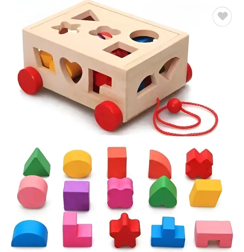 CUBO DIDACTICO DE MADERA CON BLOQUES EDUCATIVOS - 1
