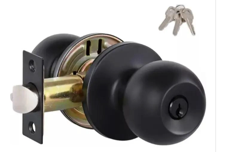 POMO PARA PUERTA DE DORMITORIO NEGRO MATE - 1