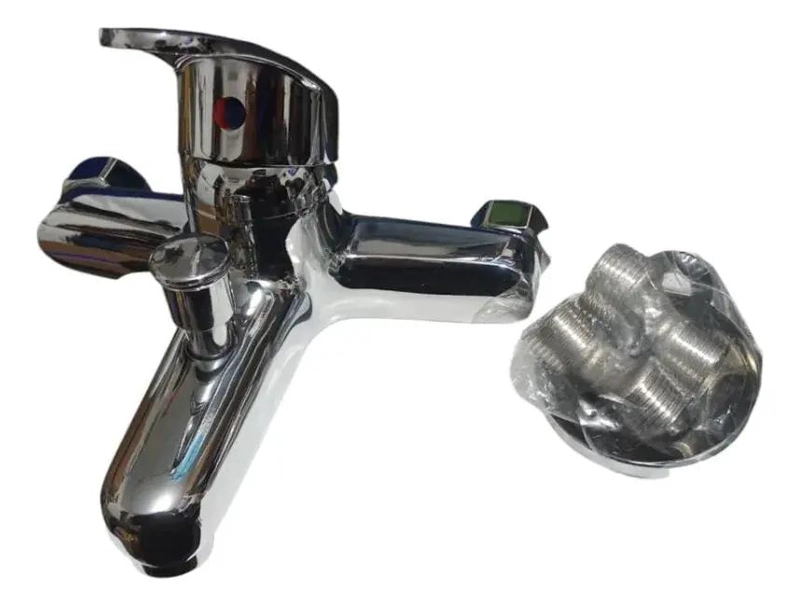 LLAVE MONOMANDO CROMADA PARA DUCHA Y TINA CON CONTROL - 2