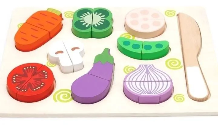 JUEGO DIDACTICO CORTA FRUTAS DE MADERA 14 PIEZAS - 5
