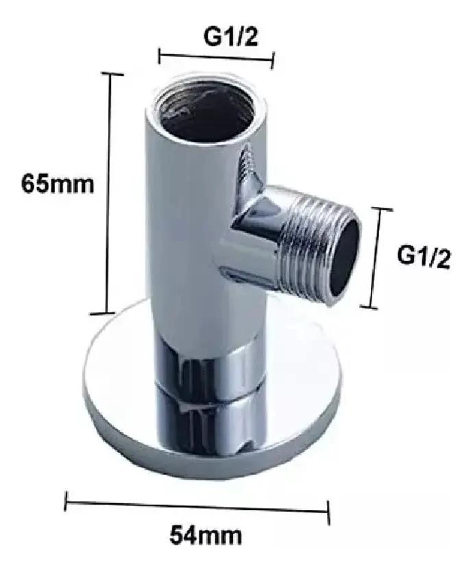PLATO DE DUCHA CUADRADO CON BRAZO Y FLEXIBLE 1.6 M - 2
