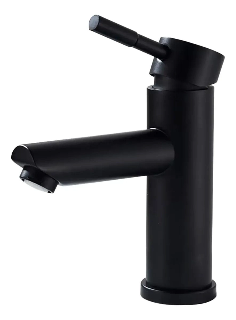 MONOMANDO PARA LAVAMANOS NEGRO MATE - 1
