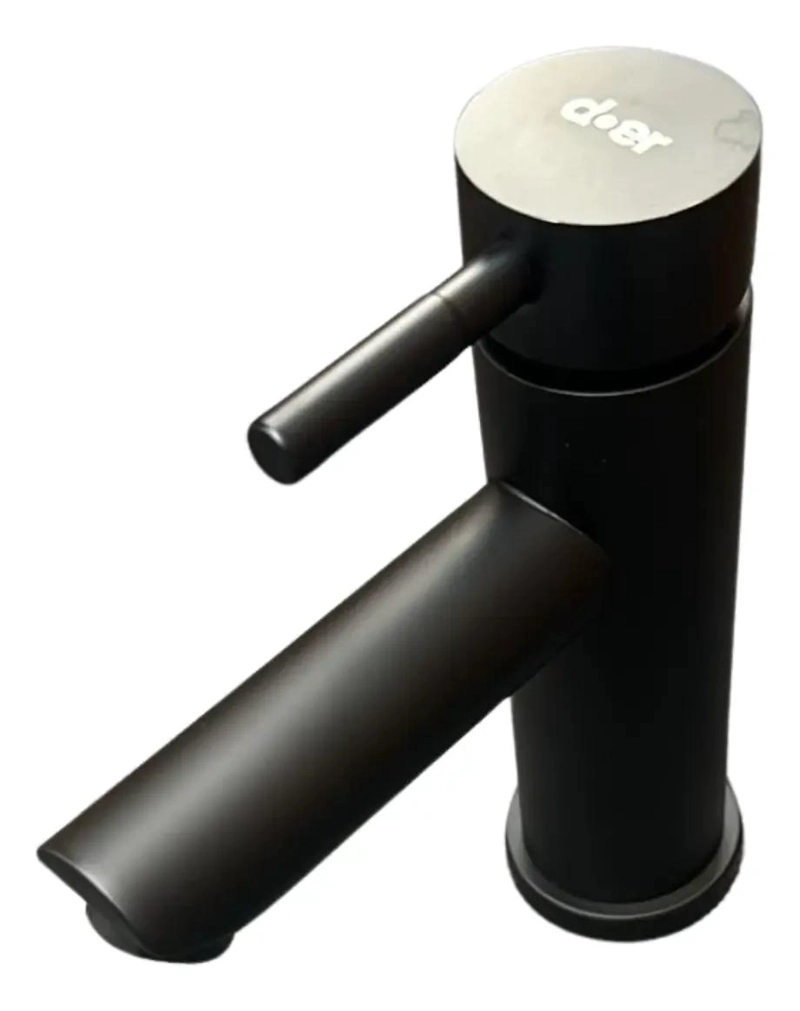 MONOMANDO PARA LAVAMANOS NEGRO MATE - 2