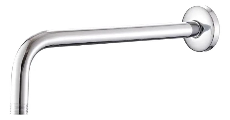 KIT BRAZO DE DUCHA 40 CM Y PLATO DE DUCHA ACERO CROMO CUA - 4