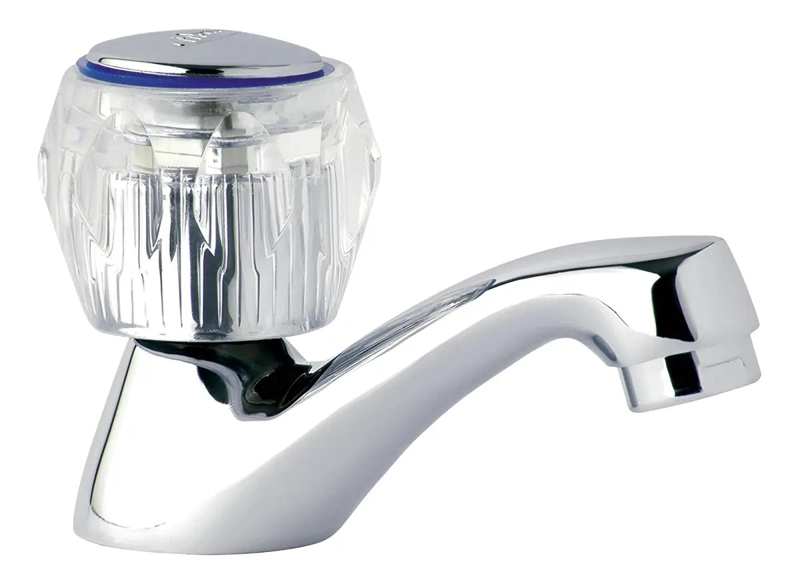 LLAVE PARA LAVATORIO COLOR CROMO CON DISEÑO STRETTO - 1