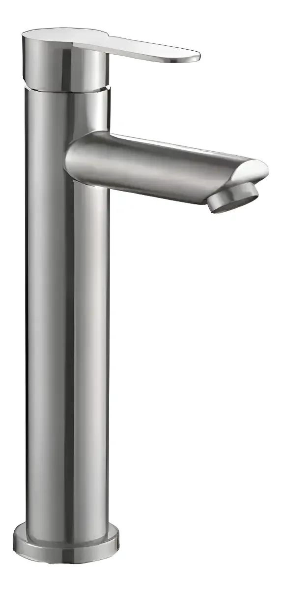 MONOMANDO LAVAMANOS ALTO MODERNO ACERO INOXIDABLE 31CM - 1